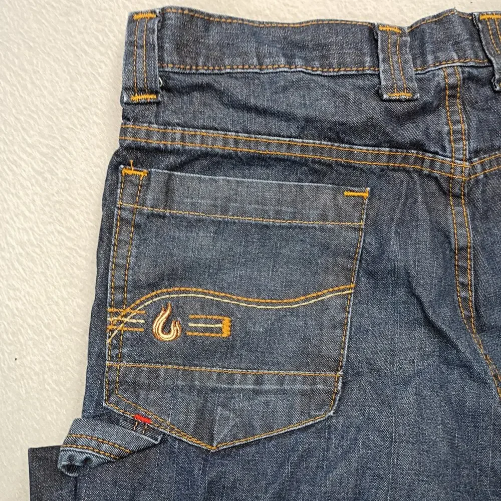 LAPCO FR Flame Resistant Denim Work Pants Men 34x32 Utility Carpenter Oilfield